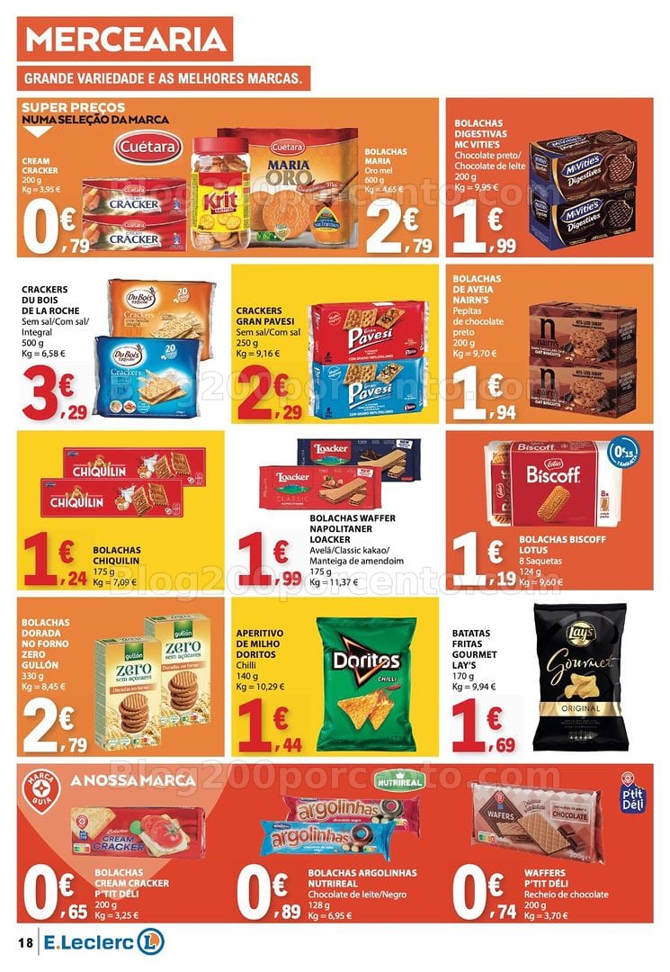 Antevisão Folheto E-LECLERC Promoções de 16 a 22 julho